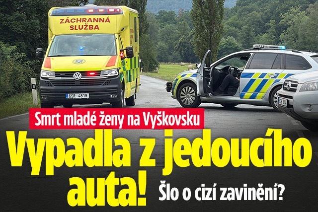 Banner ke žhavému tématu: Po pádu z jedoucího auta zemřela žena: ...
