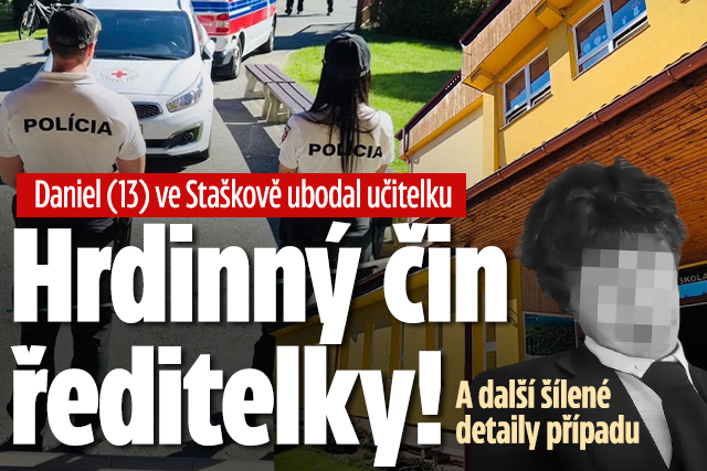 Daniel (13) ubodal učitelku: Hrdinný čin ředitelky