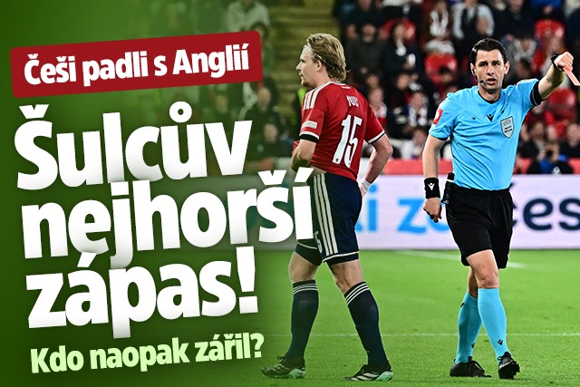 Banner ke žhavému tématu: Češi padli s Anglií Šulcův nejhorší ...