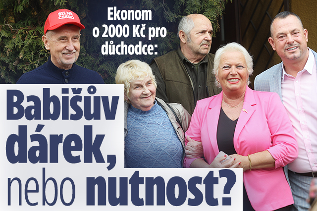 Banner ke žhavému tématu: Ekonom o 2000 Kč pro důchodce: Babišův ...