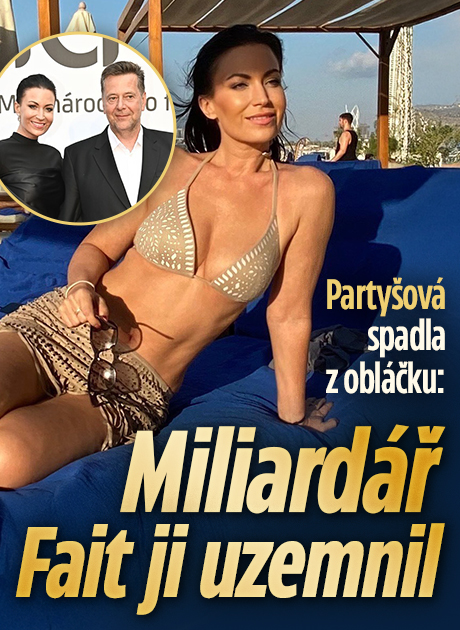 Banner ke žhavému tématu: Partyšová spadla z obláčku. Miliardář ...