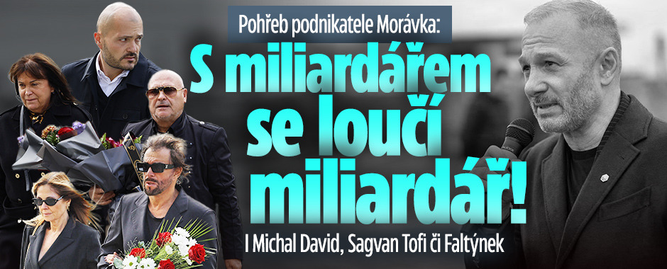 Banner ke žhavému tématu: Pohřeb podnikatele Morávka: S ...