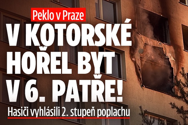 Banner ke žhavému tématu: Peklo v Praze! Hořel byt v 6. patře