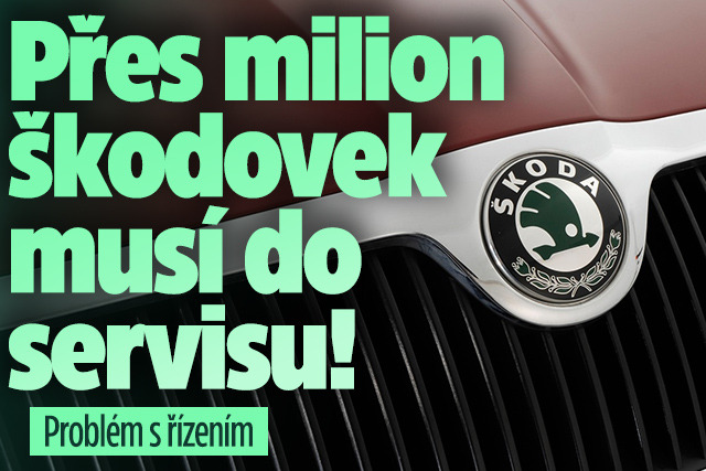 Banner ke žhavému tématu: Přes milion škodovek musí do servisu! ...