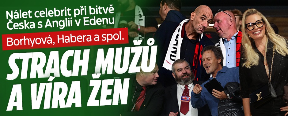 Banner ke žhavému tématu: Nálet celebrit v Edenu!  Strach mužů a ...