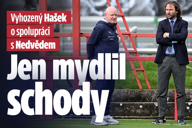 Banner ke žhavému tématu: Vyhozený Hašek o spolupráci s Nedvědem: ...