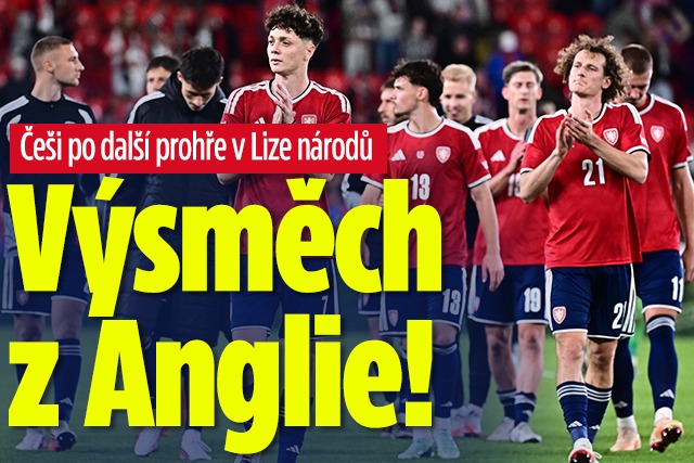 Češi po další prohře v Lize národů: Výsměch z Anglie!