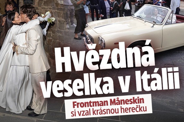 Banner ke žhavému tématu: Hvězdná veselka v Itálii! Frontman ...