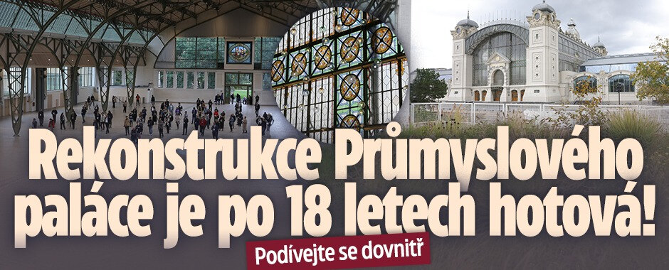 Rekonstrukce Průmyslového paláce je dokončena, čekalo se na ni 18 let: Podívejte se dovnitř!