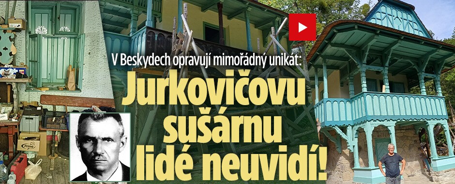 Naprostý unikát: Opravují Jurkovičovu sušárnu, je tak vzácná, že ji lidem neukážou