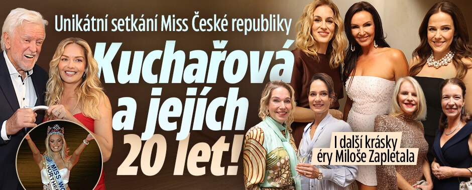 Velkolepé setkání vítězek Miss České republiky: Kuchařová a jejích 20 let od vítězství na Miss World! 