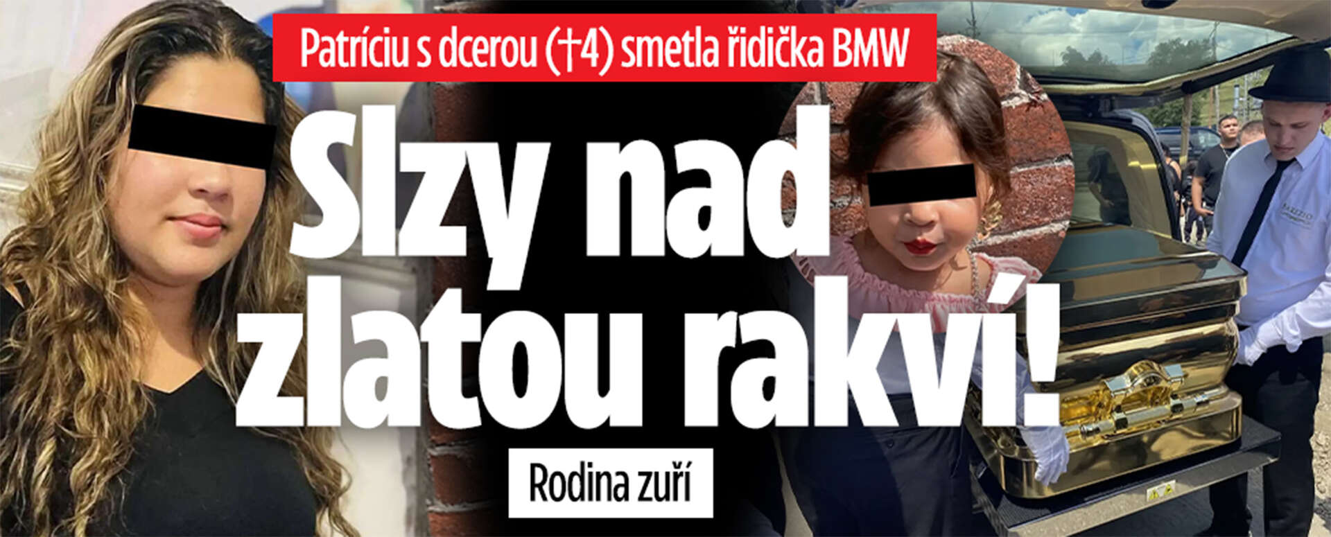 Patríciu s dcerou (†4) smetla řidička BMW: Slzy nad zlatou rakví! Rodina zuří