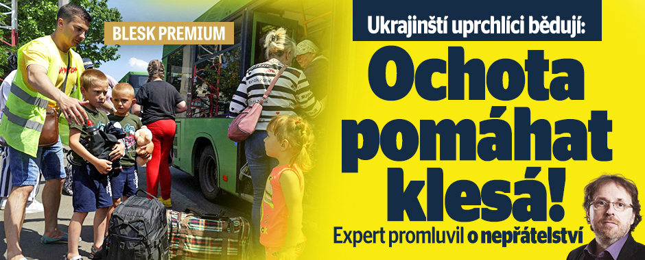 Ukrajinští uprchlíci? Ochota pomáhat klesá: Co na to expert?