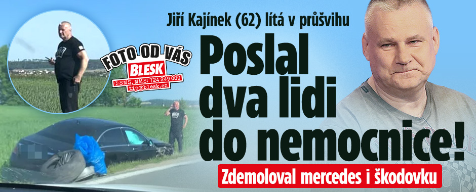 Jiří Kajínek lítá v průšvihu: Poslal dva lidi do nemocnice!