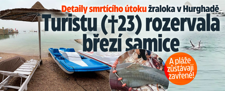 Detaily smrtícího útoku žraloka v Hurghadě
