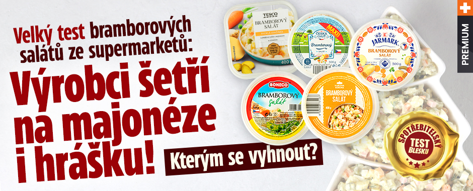 Co ukázal test bramborových salátů: Výrobci šetří na majonéze