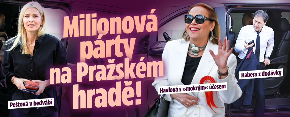 Milionová párty na Hradě: Havlová překvapila »mokrým« účesem