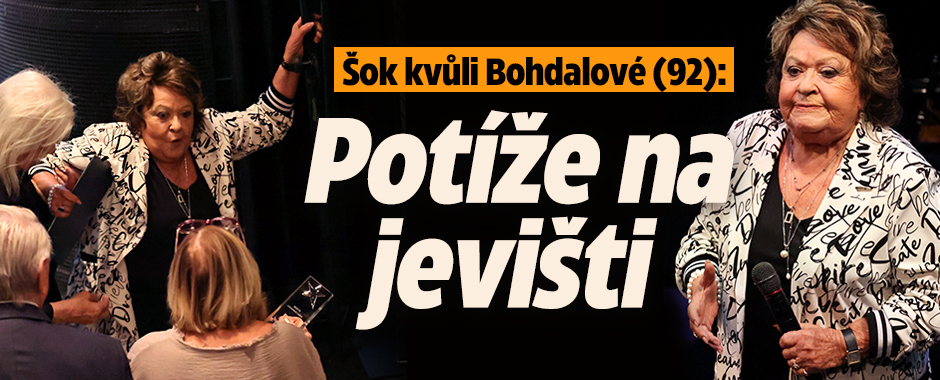 Šok kvůli Jiřině Bohdalové (92): Nešťastný pád na jevišti!
