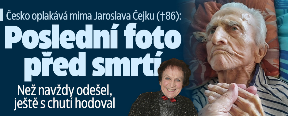Mim Čejka (†86) před smrtí s chutí hodoval: Poslední foto!