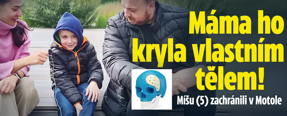 Míšu kryla máma svým tělem: Zachránili ho v Motole