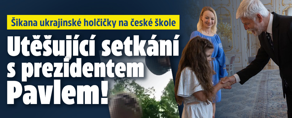 Pavel přijal napadenou ukrajinskou holčičku na Hradě!