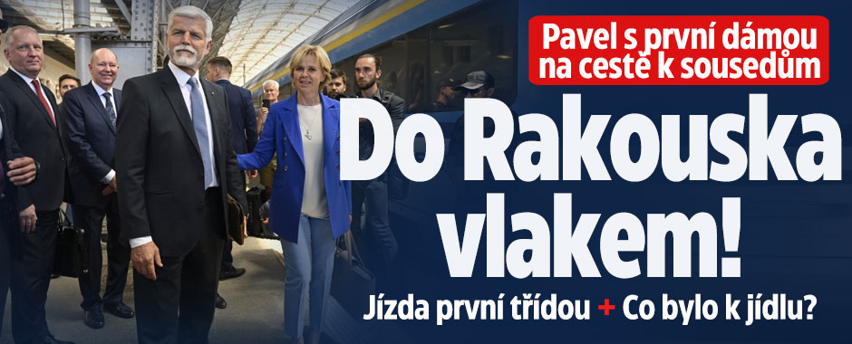 Pavel s první dámou vyrazili do Rakouska: Vlakem 1. třídou