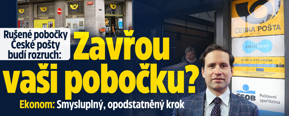 Česká pošta: Zavřou i vaši pobočku? Ekonom o smysluplném kroku
