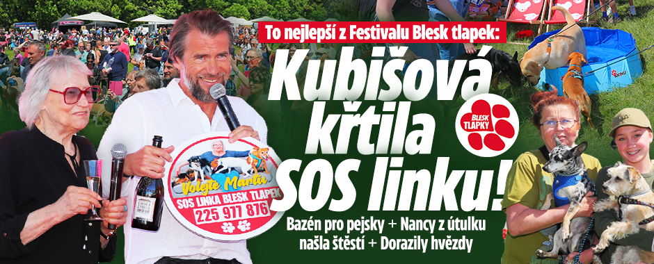 To nej z festivalu Blesk tlapek: Kubišová křtila SOS linku