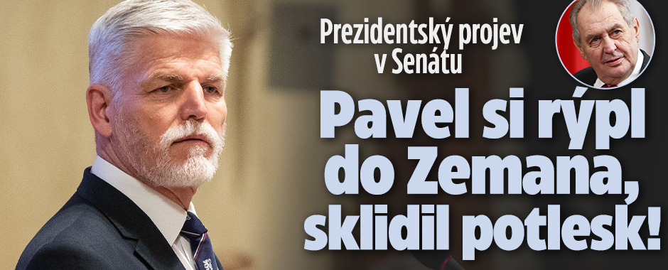 Pavel si v Senátu rýpl do Zemana, sklidil potlesk
