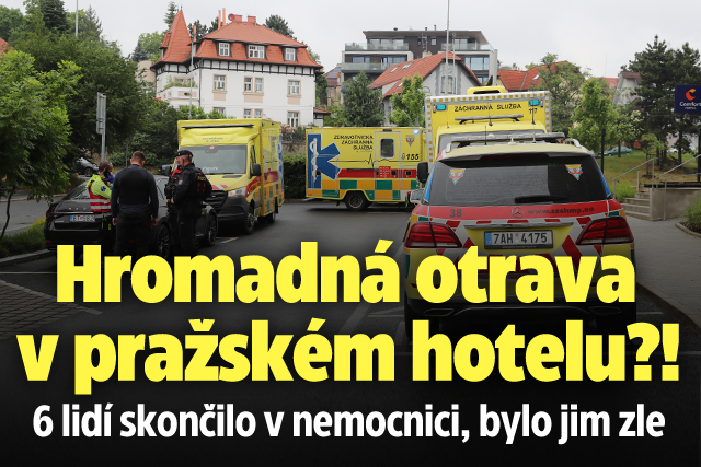 Hromadná otrava v pražském hotelu?! Šest lidí odvezli 