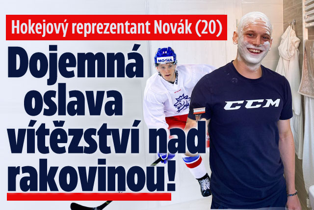 Hokejista Novák (20): Dojemná oslava vítězství nad rakovinou!