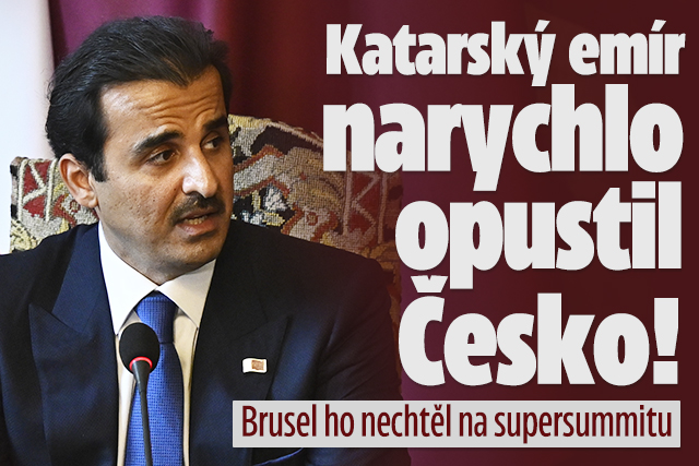 Katarský emír narychlo opustil Česko! Nechtěli ho na summitu