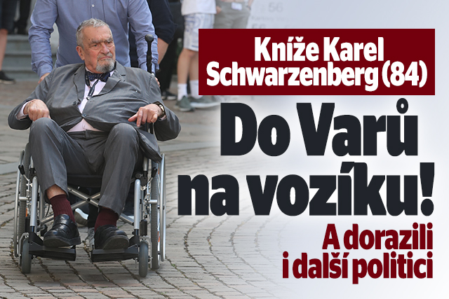 Schwarzenberg na vozíku na party! Politici ve Varech