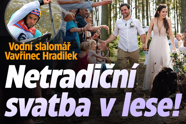 Kajakář Hradilek do toho praštil: Netradiční svatba v lese!