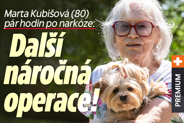Marta Kubišová pár hodin po narkóze: Další náročná operace!