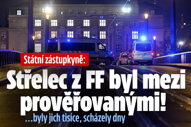 Státní zástupkyně: Střelec byl mezi tisíci prověřovanými