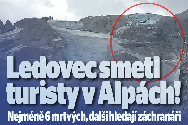 Tragédie v Alpách: Ledovec smetl turisty, několik mrtvých!
