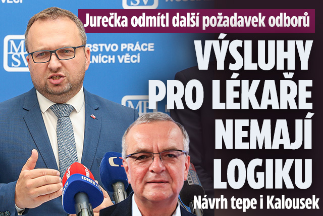 Výsluhy pro lékaře nemají logiku, odmítl Jurečka