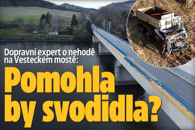 Nehoda na Vesteckém mostě: Zachránila by řidiče svodidla?