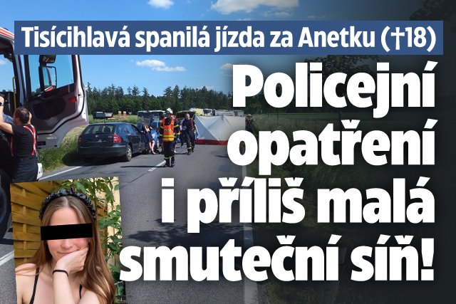 Tisícihlavá jízda za Anetku (†18): Policejní opatření