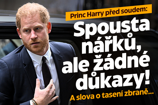 Princ Harry u soudu v Londýně: Zatím jen nářky bez důkazů