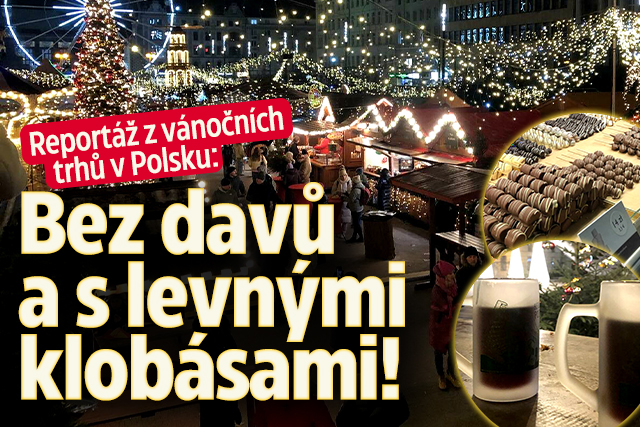 Vánoční trhy v Polsku: Bez davů turistů, s levnými klobásami