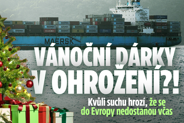 Vánoční dárky v ohrožení?! Sucho zpožďuje dodávky zboží
