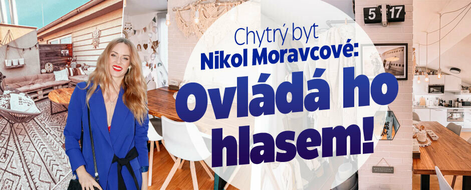 Jak bydlí Nikol Moravcová: Chytrý byt ovládá hlasem a terasa je každý rok nová!