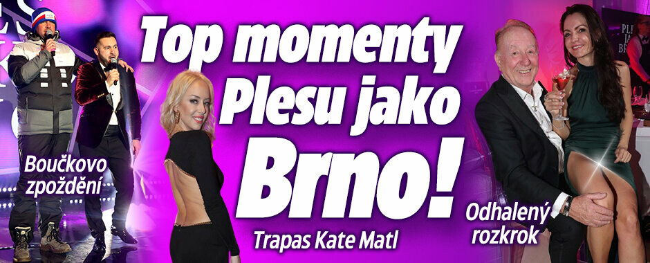 Top momenty z Plesu jako Brno! Boučkovo zpoždění, trapas Kate Matl i odhalený rozkrok Jandové Top momenty z Plesu jako Brno! Boučkovo zpoždění, trapas Kate Matl i odhalený rozkrok Jandové