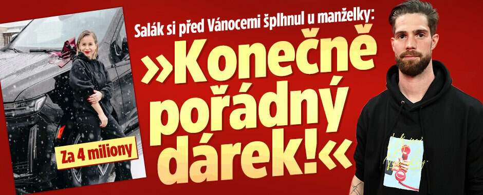 Exhokejista Salák si před Vánocemi šplhnul u manželky, s níž má 6 dětí: Auto pro dealera za 4 miliony Exhokejista Salák si před Vánocemi šplhnul u manželky, s níž má 6 dětí: Auto pro dealera za 4 miliony